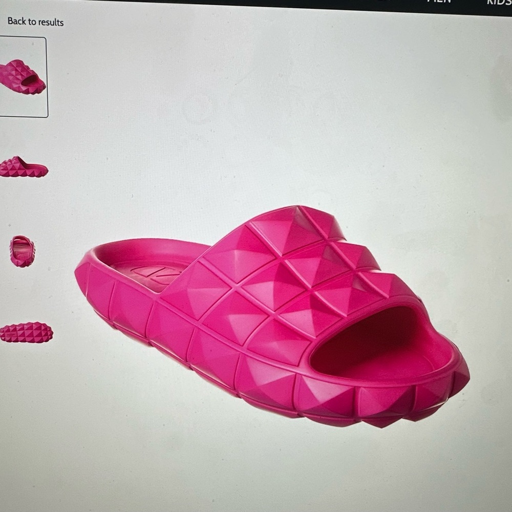 Valentino Roman Stud Turtle Rubber Slide Size 37 BRAND NEW